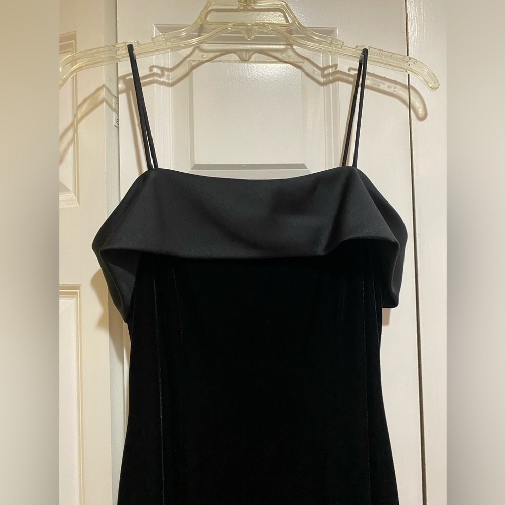 Alex Evenings Black Sleeveless Slip Dress Size 10P Vintage - Picture 4 of 11